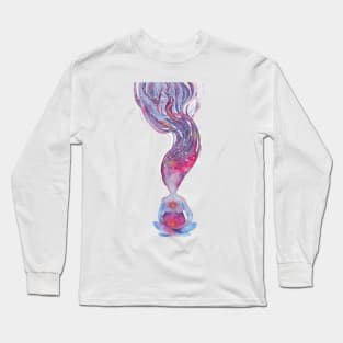 Galaxy yoga Long Sleeve T-Shirt